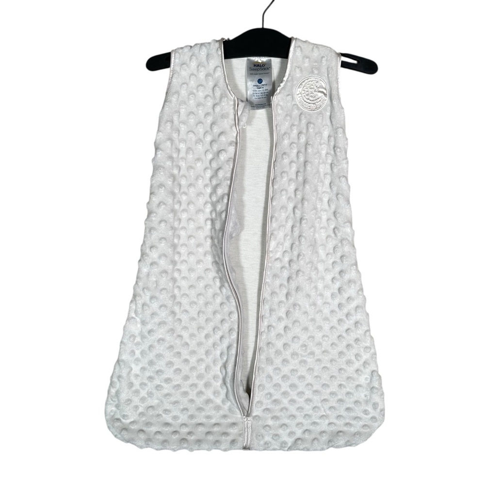 HALO SLEEPSACK Sleeveless Baby Wearable Blanket with Plush Soothing Dots - Picture 5 of 9